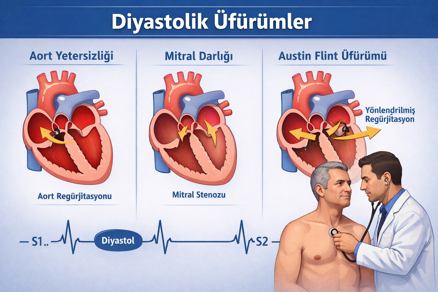 Diyastolik Üfürümler – Nedenleri ve Klinik Önemi